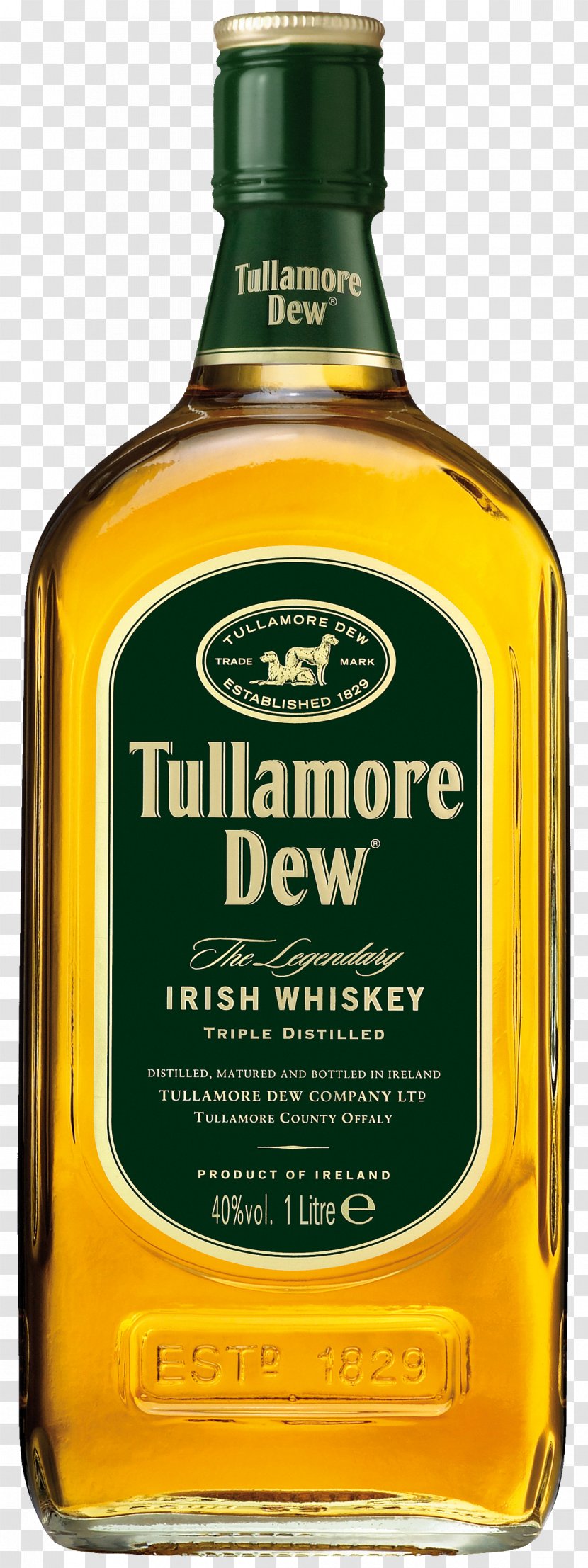 Tullamore Dew Irish Whiskey Single Malt Whisky Blended - Bushmills - St. Patrick Celebration Transparent PNG