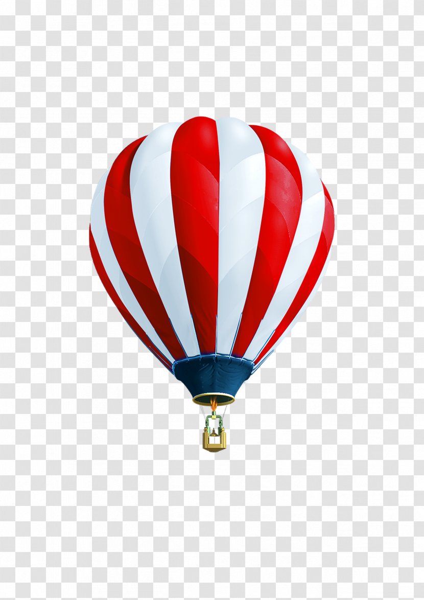 Hot Air Balloon - Red Transparent PNG