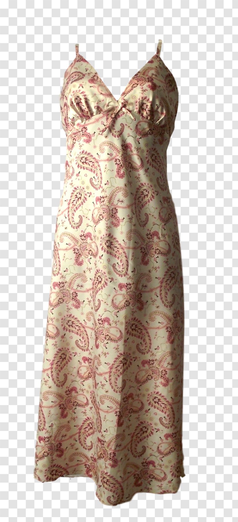 Cocktail Dress Costume Design Paisley - Peach - Motif Transparent PNG