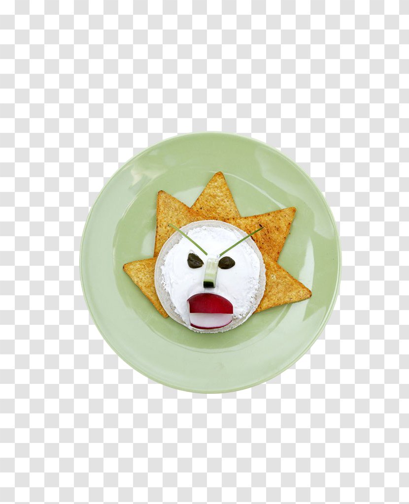 Dish Plate Junk Food - Anger - The Angry Face Of Dishes And Mouths Transparent PNG