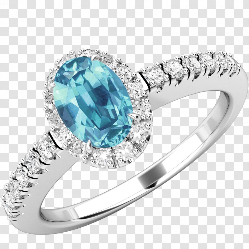 Diamond Ring Gold Gemstone Sapphire - Silver Transparent PNG