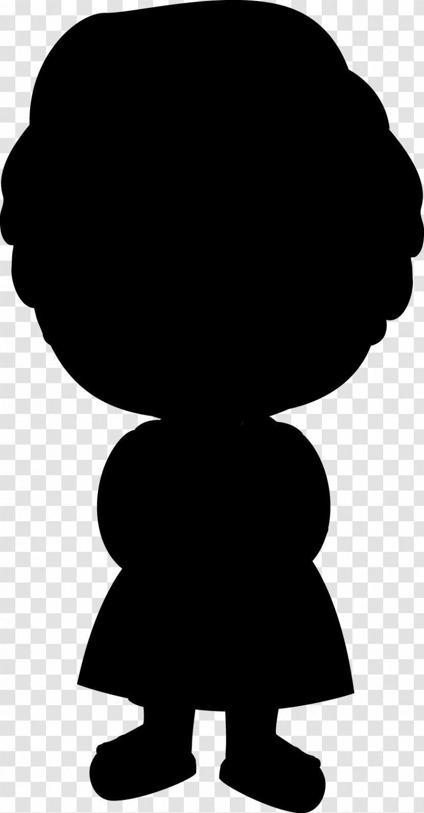 Clip Art Silhouette Black M - Hair - Blackandwhite Transparent PNG