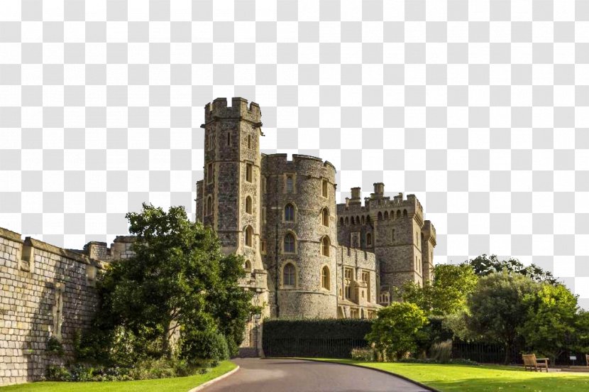 Windsor Castle London Middle Ages Palace - Medieval Transparent PNG