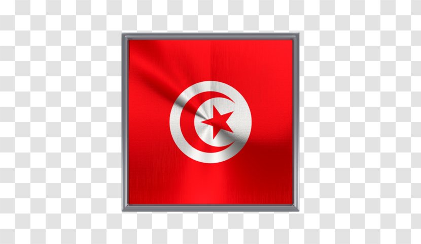 Flag Of Tunisia Brand Symbol - Rectangle - Metal Square Transparent PNG