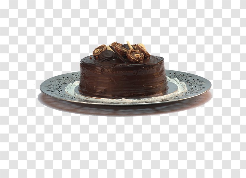 Chocolate Cake Ganache - Dessert - Ferrero Rocher Transparent PNG