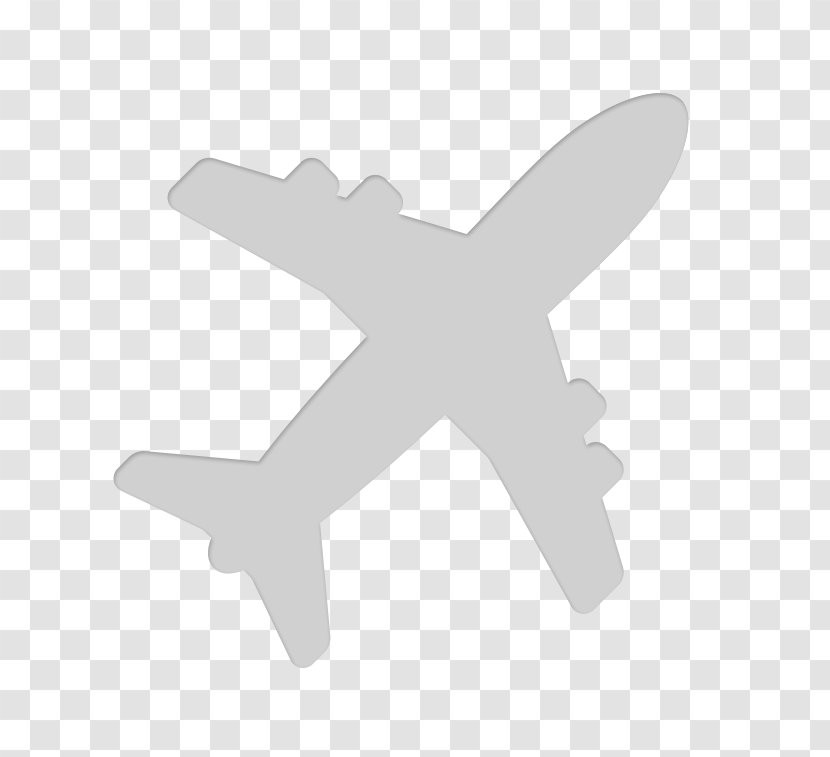 Airplane Silhouette Clip Art - Hand - Earth/flight/train Transparent PNG