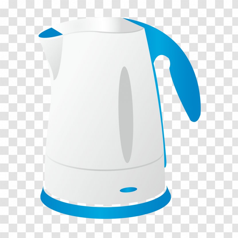 Kettle Euclidean Vector - Home Appliance - White Model Transparent PNG