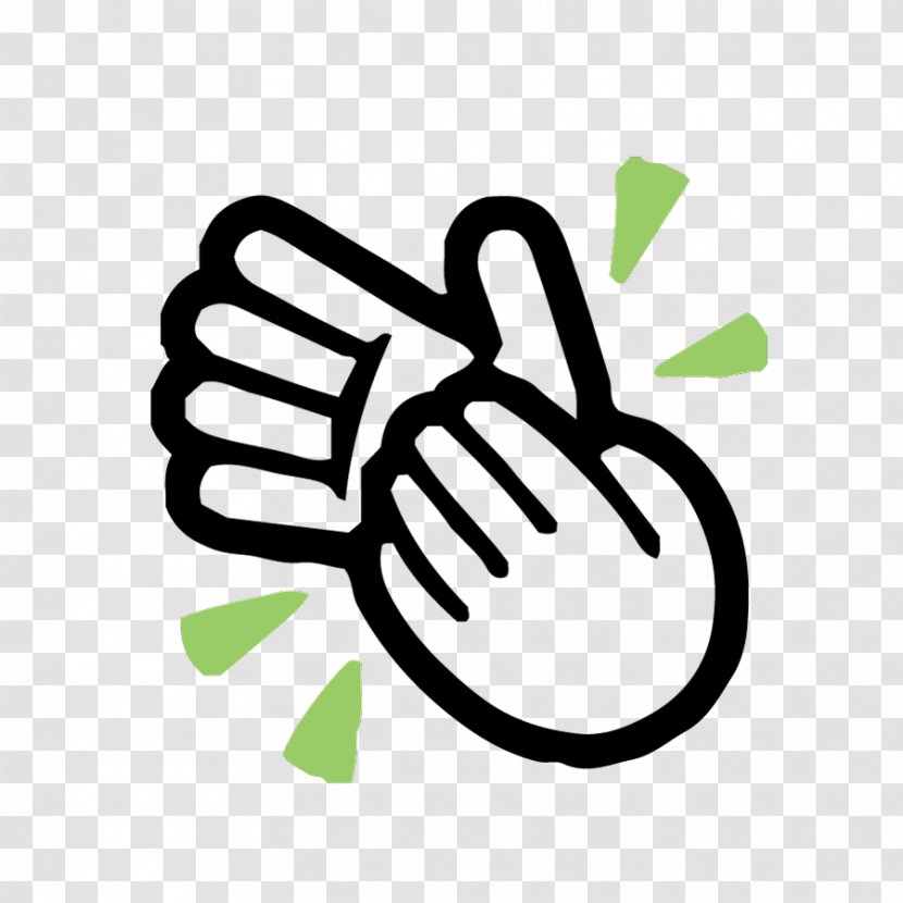 Clapping Emoji Android Finger Line Hand - Dj Dance Transparent PNG
