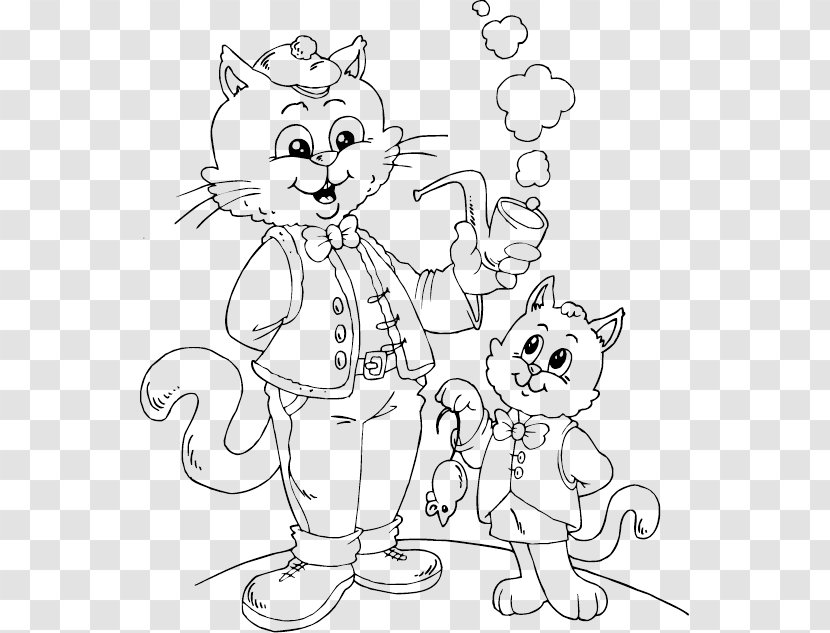 Coloring Book Cat Child Drawing - Cartoon Transparent PNG