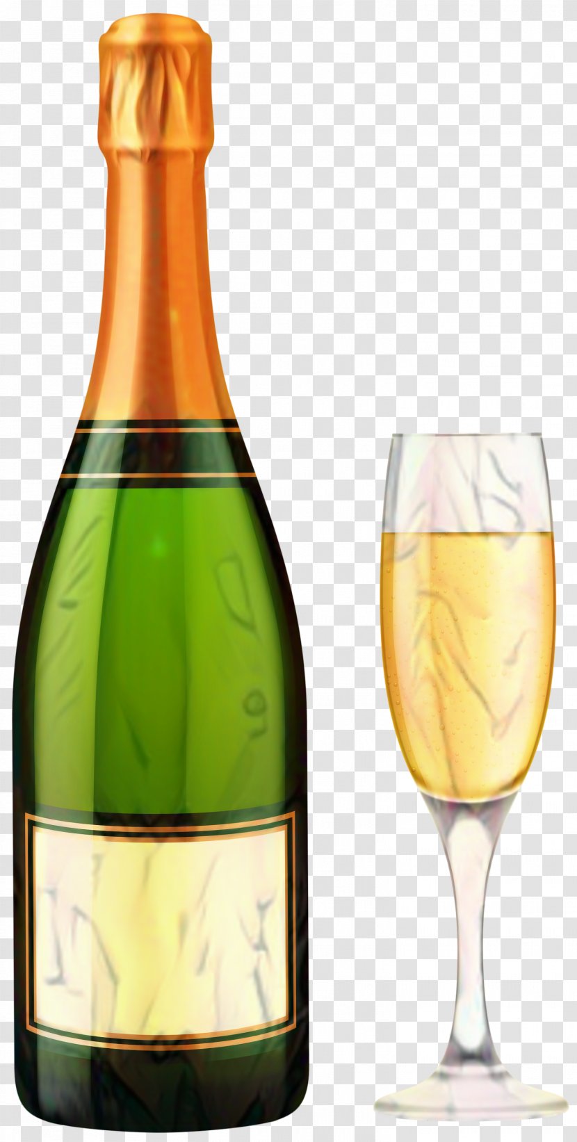 Champagne Bottle - Tableware - Barware Transparent PNG