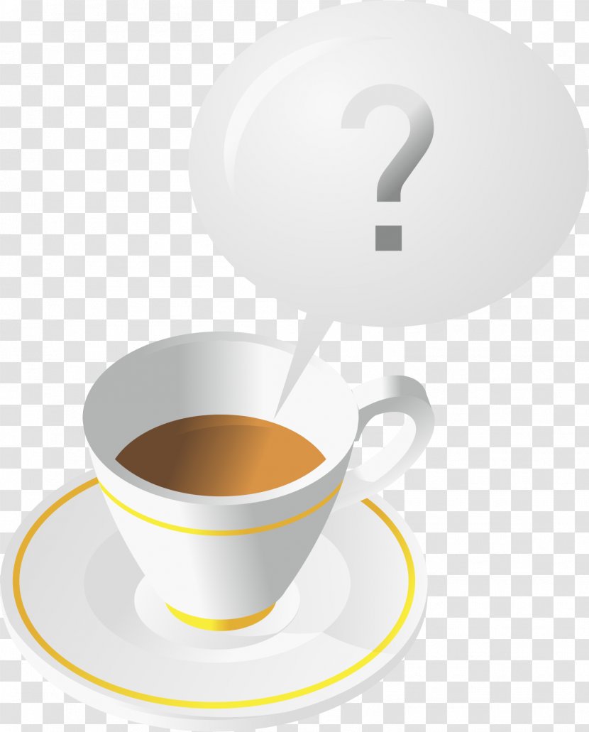 Coffee Cup - White - Vector Element Transparent PNG