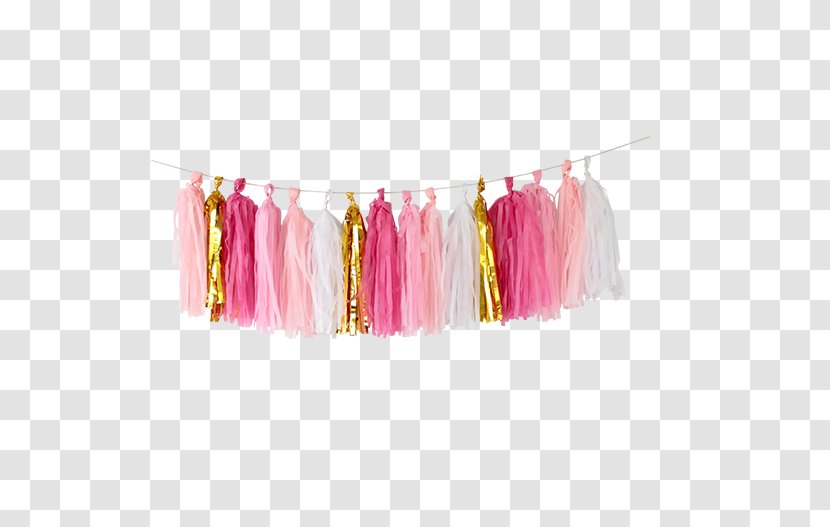 Garland Paper Confetti Birthday Baby Shower - Baptism - Tassle Transparent PNG