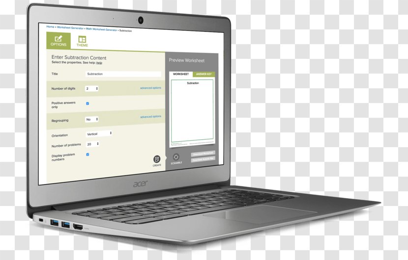 Netbook Laptop Chromebook Computer Google Store - School Teacher Tools Transparent PNG