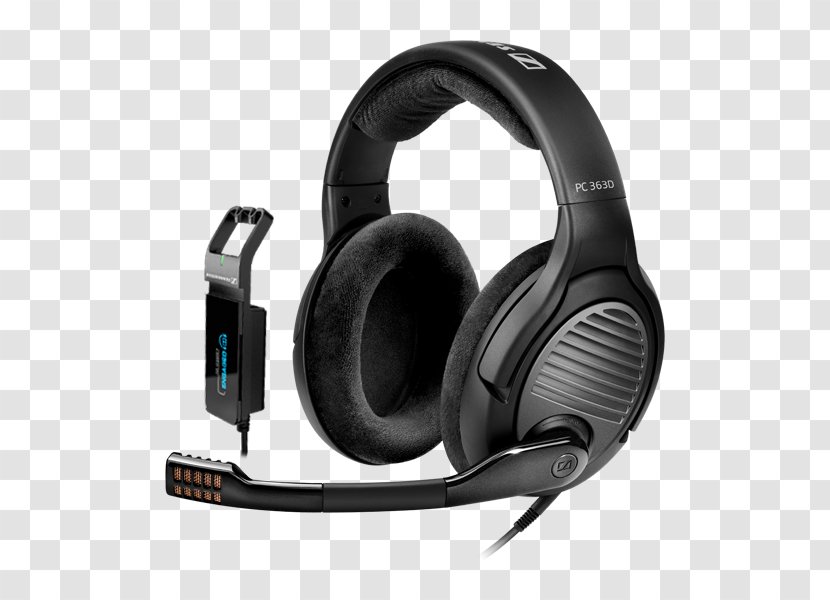 Microphone Sennheiser PC 363D Headphones Surround Sound - 71 Transparent PNG