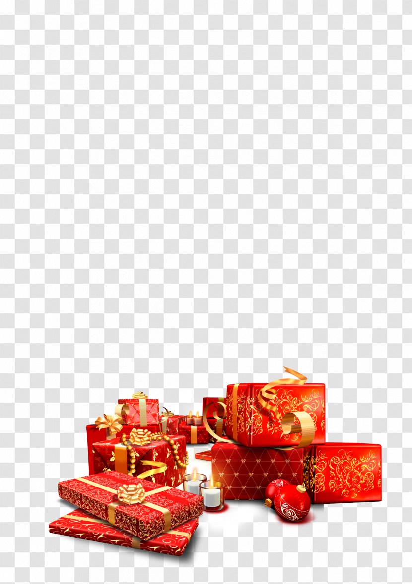 Santa Claus Christmas Gift - Wrapping - Creative HD Transparent PNG