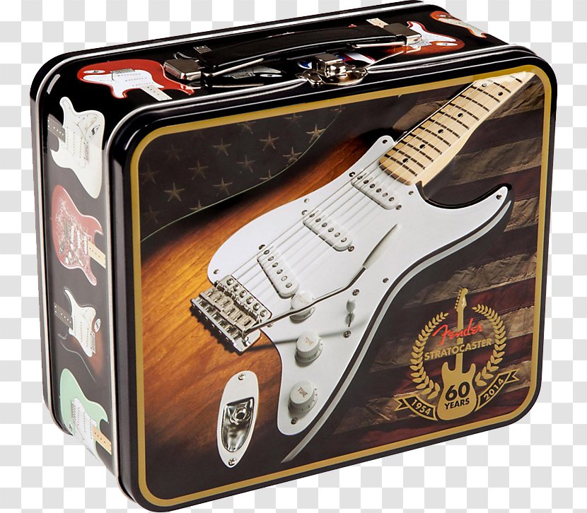 Bass Guitar Lunchbox Fender Musical Instruments Corporation Stratocaster - Cartoon Transparent PNG