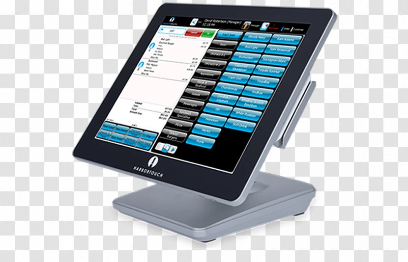 Point Of Sale Harbortouch Business Sales Cash Register - Output Device - Touch Transparent PNG