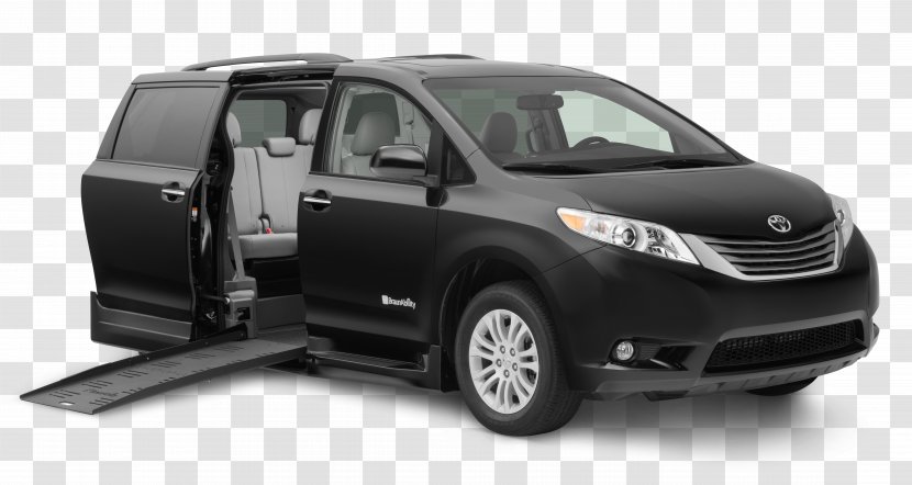 Car Minivan 2018 Toyota Sienna - Compact Van - Wheelchair Transparent PNG