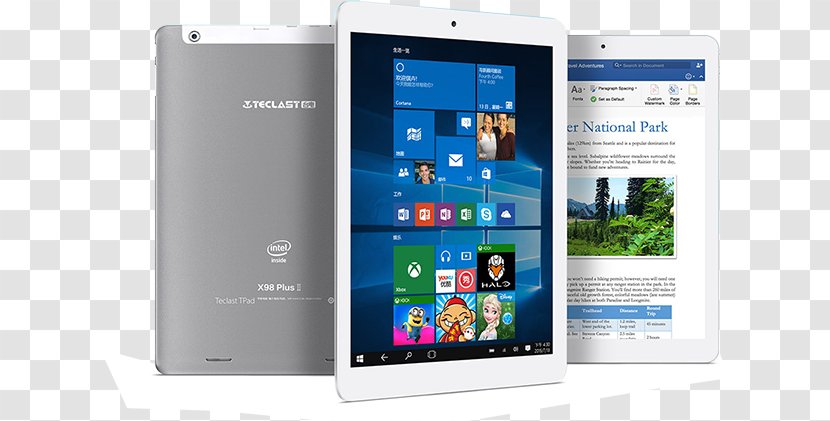 Microsoft Tablet PC Intel Atom Android IPS Panel - Teclast X98 Plus - Activity Promotion Transparent PNG