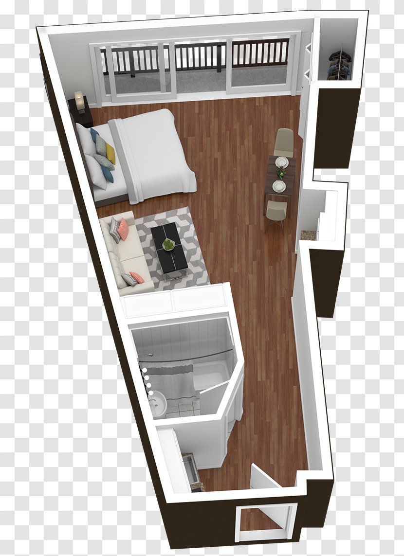 Highland View Studio Apartment Renting House - Shreveport - Balcony Transparent PNG