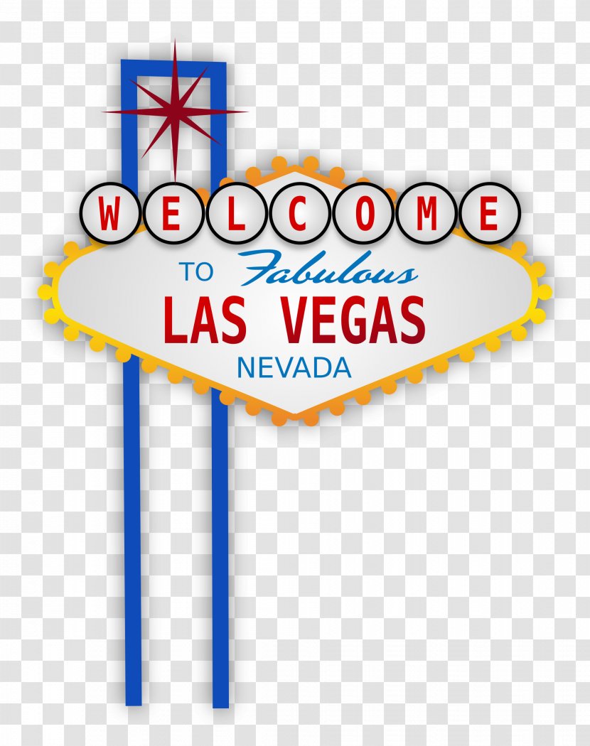 Welcome To Fabulous Las Vegas Sign McCarran International Airport - Party Supply - Clipart Transparent PNG