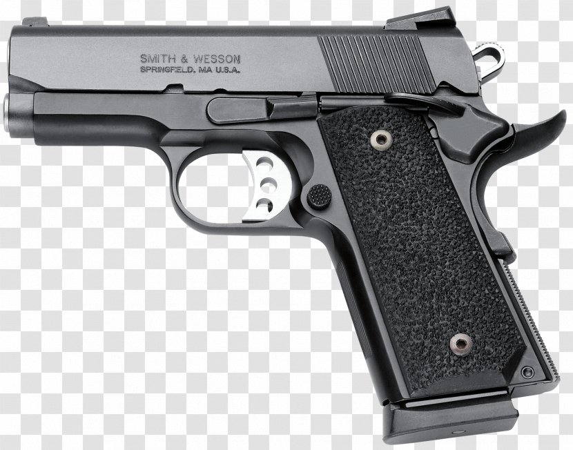 Springfield Armory Smith & Wesson SW1911 M1911 Pistol .45 ACP - Airsoft Gun - Handgun Transparent PNG