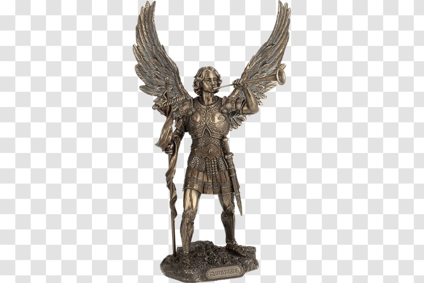 Gabriel Bronze Sculpture Figurine Michael - God Transparent PNG