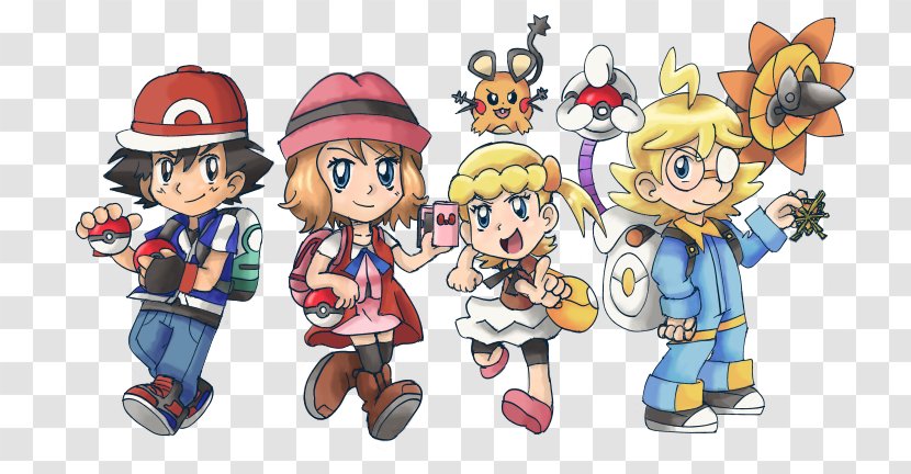 Pokémon X And Y Ash Ketchum Clemont Serena Bonnie - Frame - Pokemon Team Rocket Transparent PNG