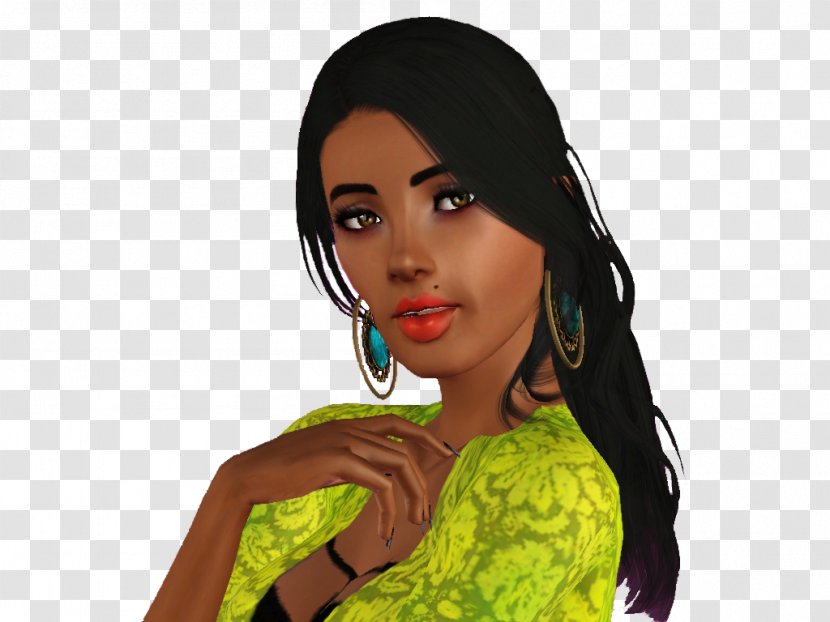 Black Hair Beauty.m Animated Cartoon - Tree - Green Runway Transparent PNG