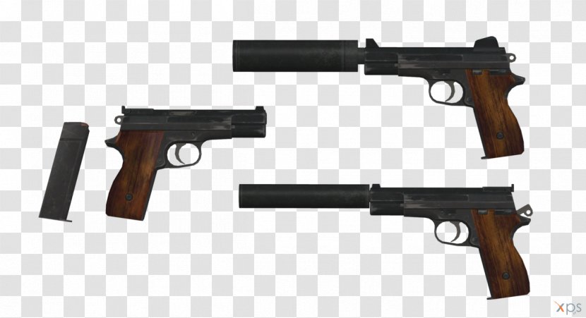 Trigger Airsoft Guns Firearm Revolver - Watercolor - Ammunition Transparent PNG