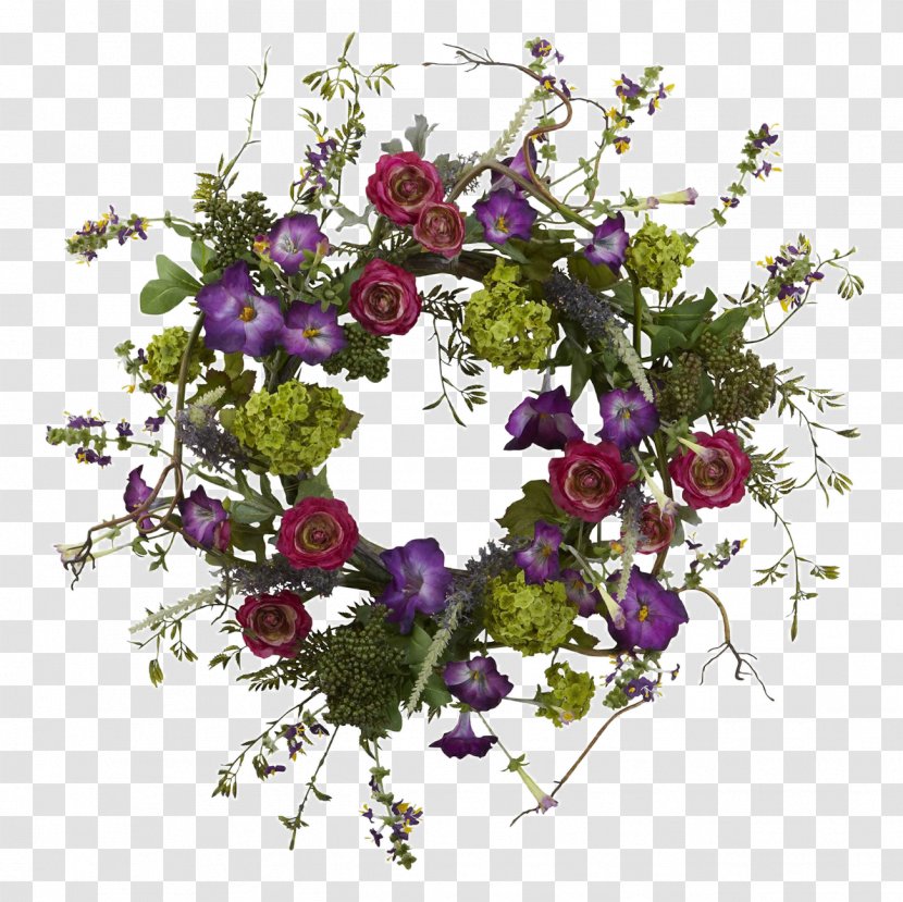 Wreath Veranda Gardening Flower - Christmas Decoration Transparent PNG