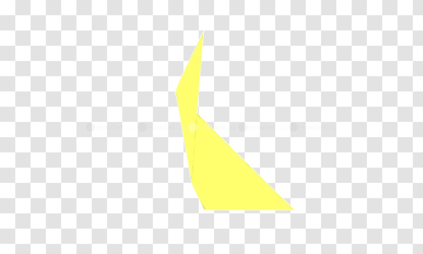 Triangle Line - Yellow - Origami Transparent PNG