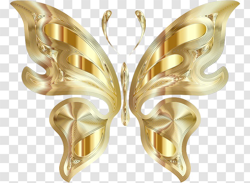 Butterfly Gold Desktop Wallpaper Clip Art Transparent PNG