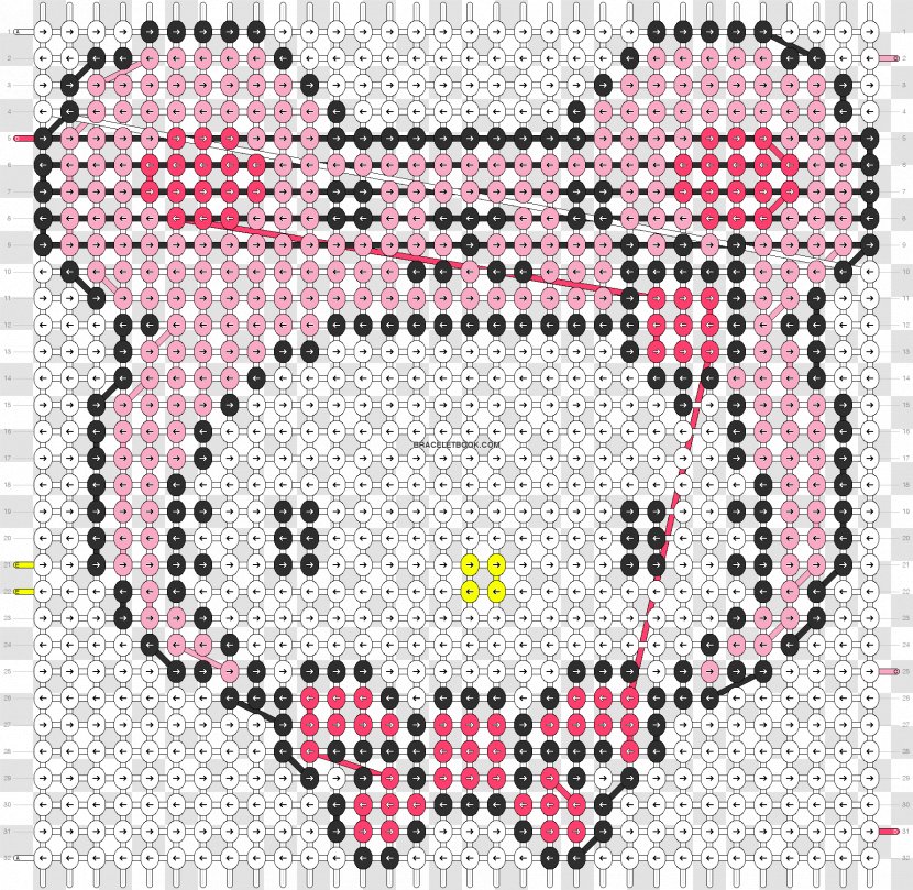 Cross-stitch Textile Line Pink M Pattern - Rtv Transparent PNG