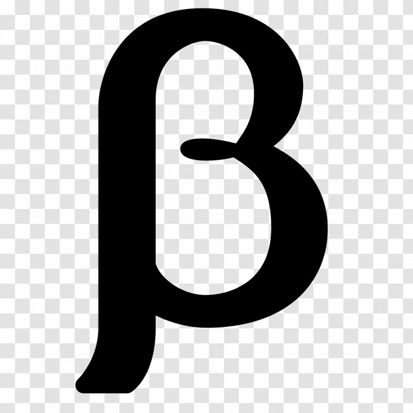 Beta Greek Alphabet Sign Symbol - Number Transparent PNG