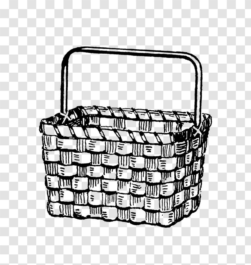 Easter Background - Storage Basket - Wicker Rectangle Transparent PNG