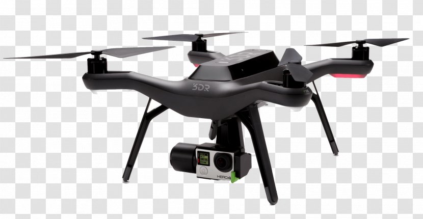 3D Robotics Unmanned Aerial Vehicle GoPro Quadcopter PX4 Autopilot - Mode Of Transport - Drones Transparent PNG