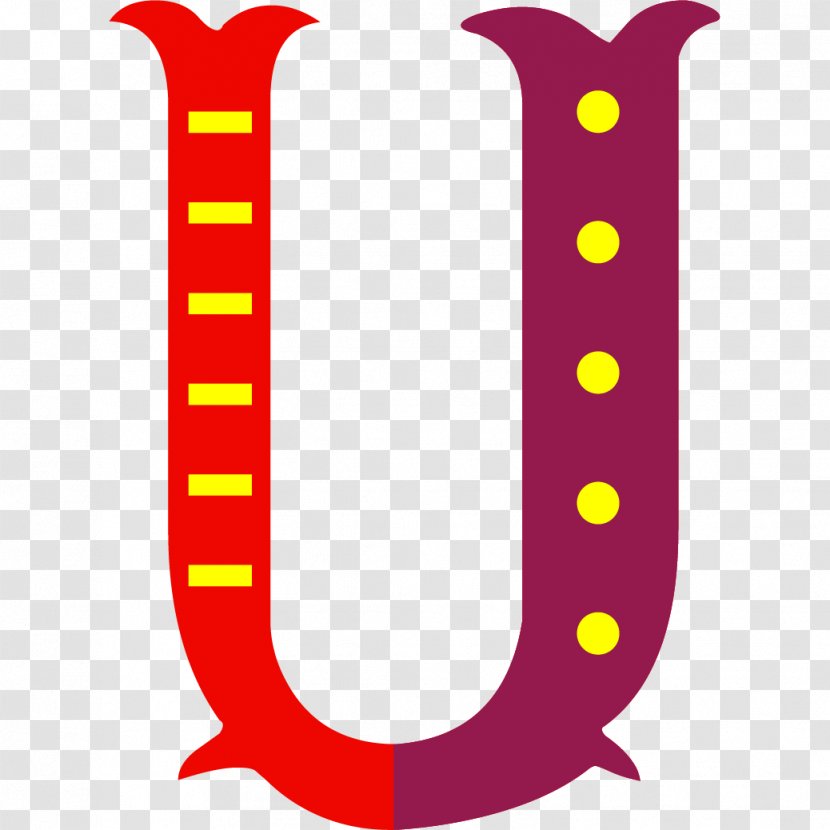 Letter U English Alphabet - Color Letters Transparent PNG