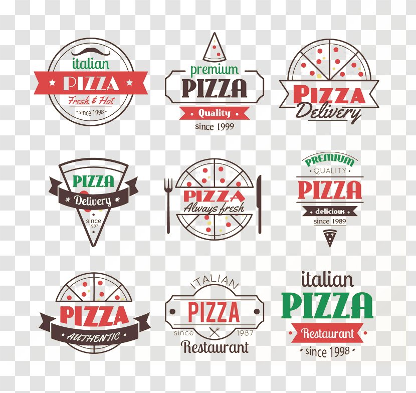 New York-style Pizza Italian Cuisine Vegetarian Logo Transparent PNG