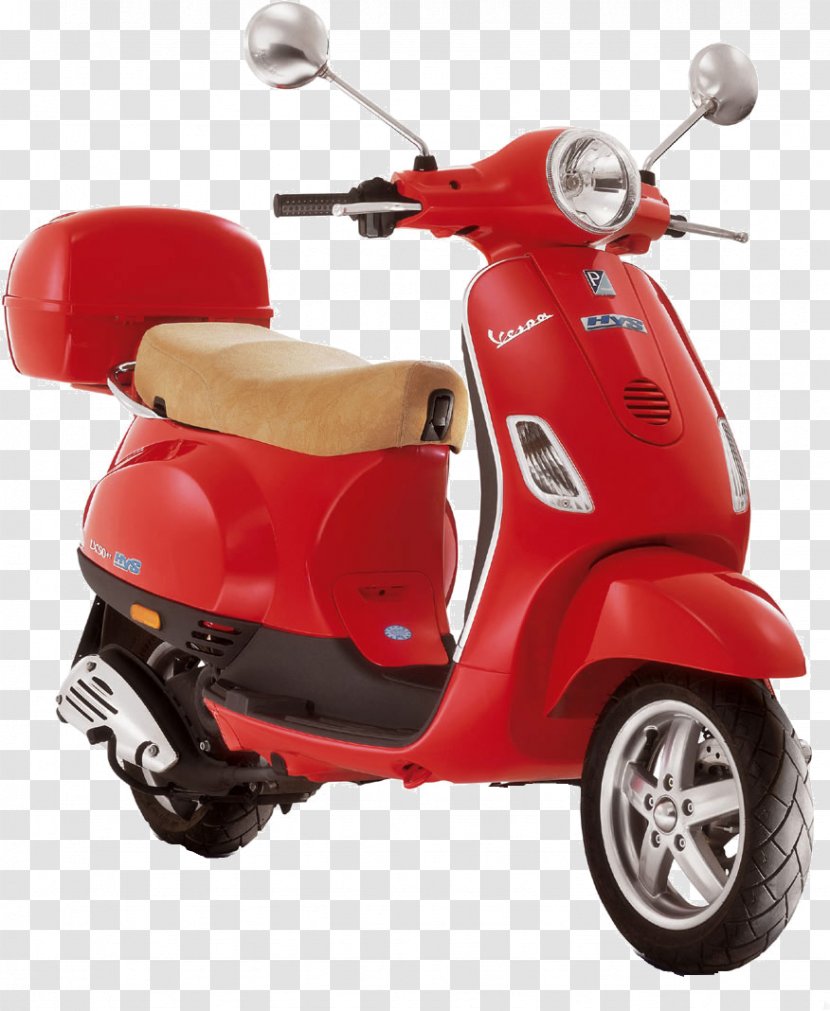 Motorcycle Accessories Motorized Scooter Vespa - Car - Red Image Transparent PNG
