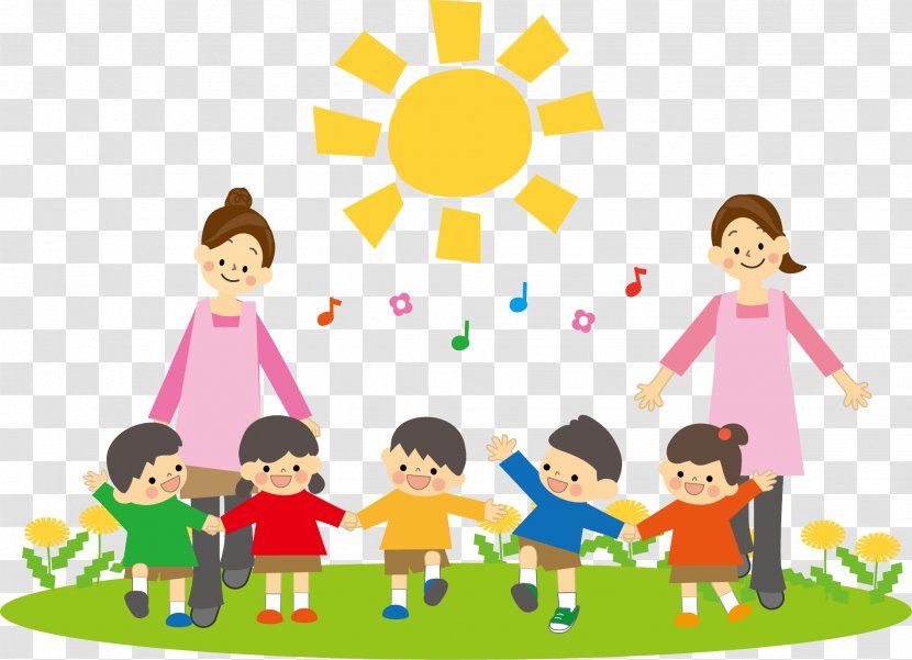People Social Group Playing With Kids Cartoon Sharing - Child - Friendship Community Transparent PNG