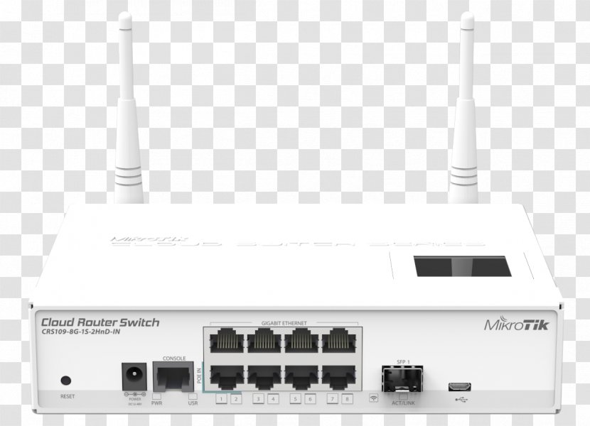 MikroTik Router Small Form-factor Pluggable Transceiver Gigabit Ethernet Network Switch - CLAUD Transparent PNG