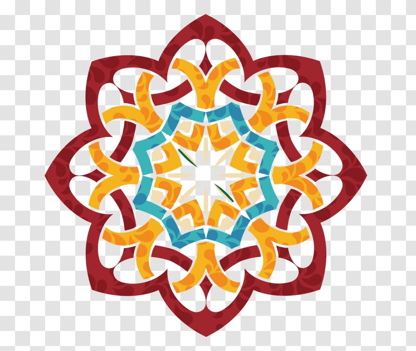 Arabic Calligraphy Eid Mubarak - Mosque - Symmetry Sticker Transparent PNG
