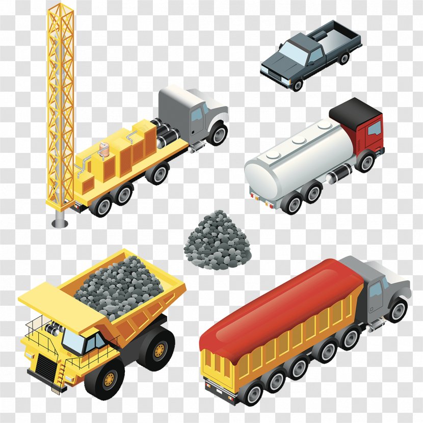 Pickup Truck Car Dump Motor Vehicle - Flatbed - Coal Mine Transparent PNG