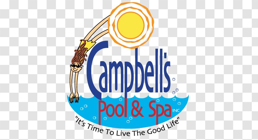 Campbell's Pool & Spa Logo Brand Graphic Design - Swimming Transparent PNG