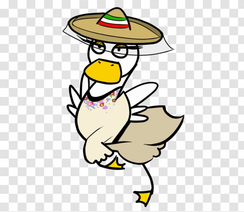 Speedy Gonzales Mexican Cuisine Duck Mallard Clip Art - Water Bird - Cartoon Transparent PNG