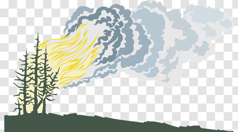 Wildfire Forest Clip Art - Geological Phenomenon - Vx Transparent PNG