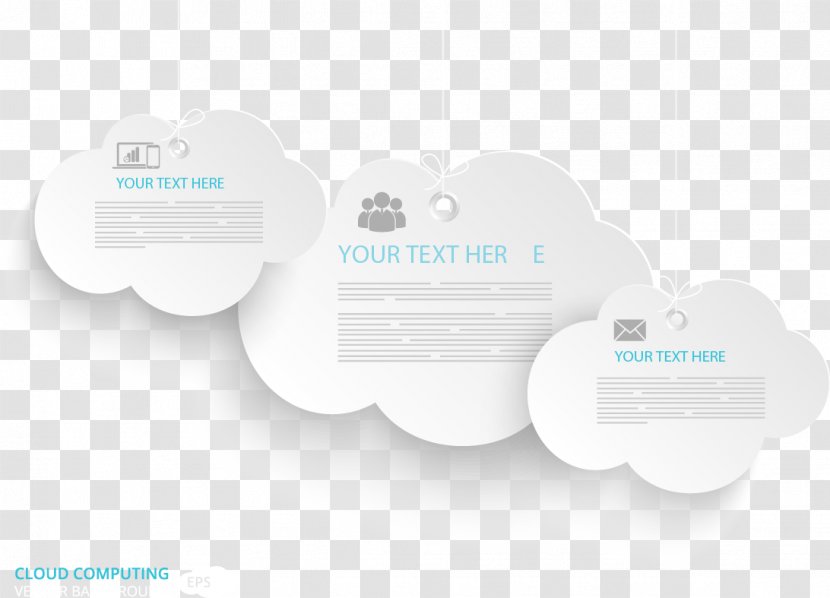 Brand Logo Font - Text - Vector Cloud Computing Concept Illustration Transparent PNG