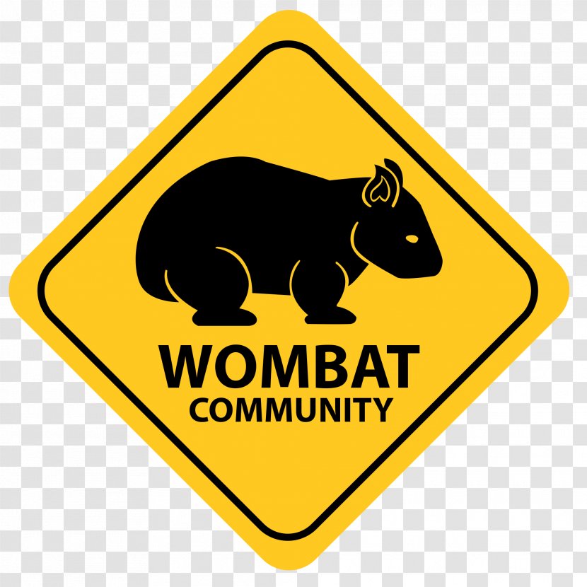 Common Wombat Key Chains Poster Sign - Yellow - Cute Transparent PNG