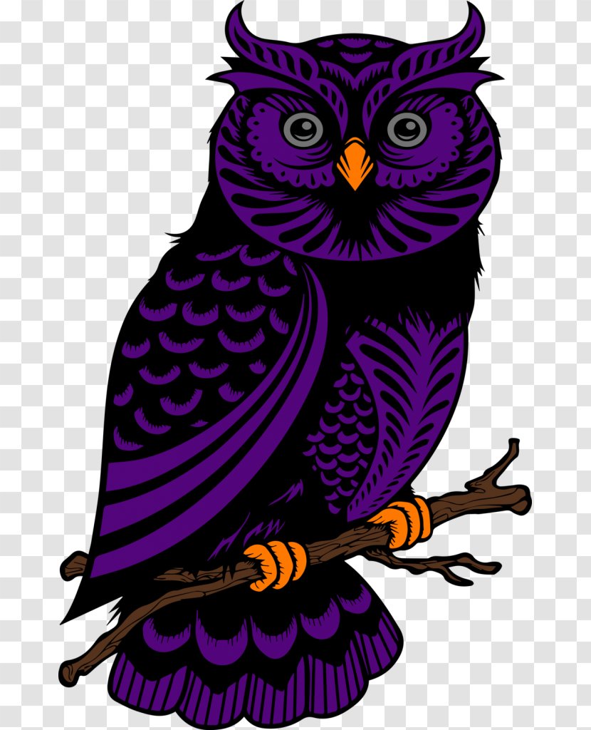 Owl Papercutting Chinese Paper Cutting Art - Violet Transparent PNG